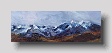 cuillins from glen brittle  oil on board    38 x 13cm